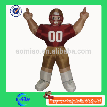 Jogador do bubba do nfl jogador de futebol inflável para a venda desenhos animados personalizados